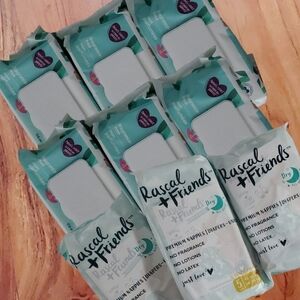 3 Rascal + Friends Premium Nappies + 6 Wipes Bundle